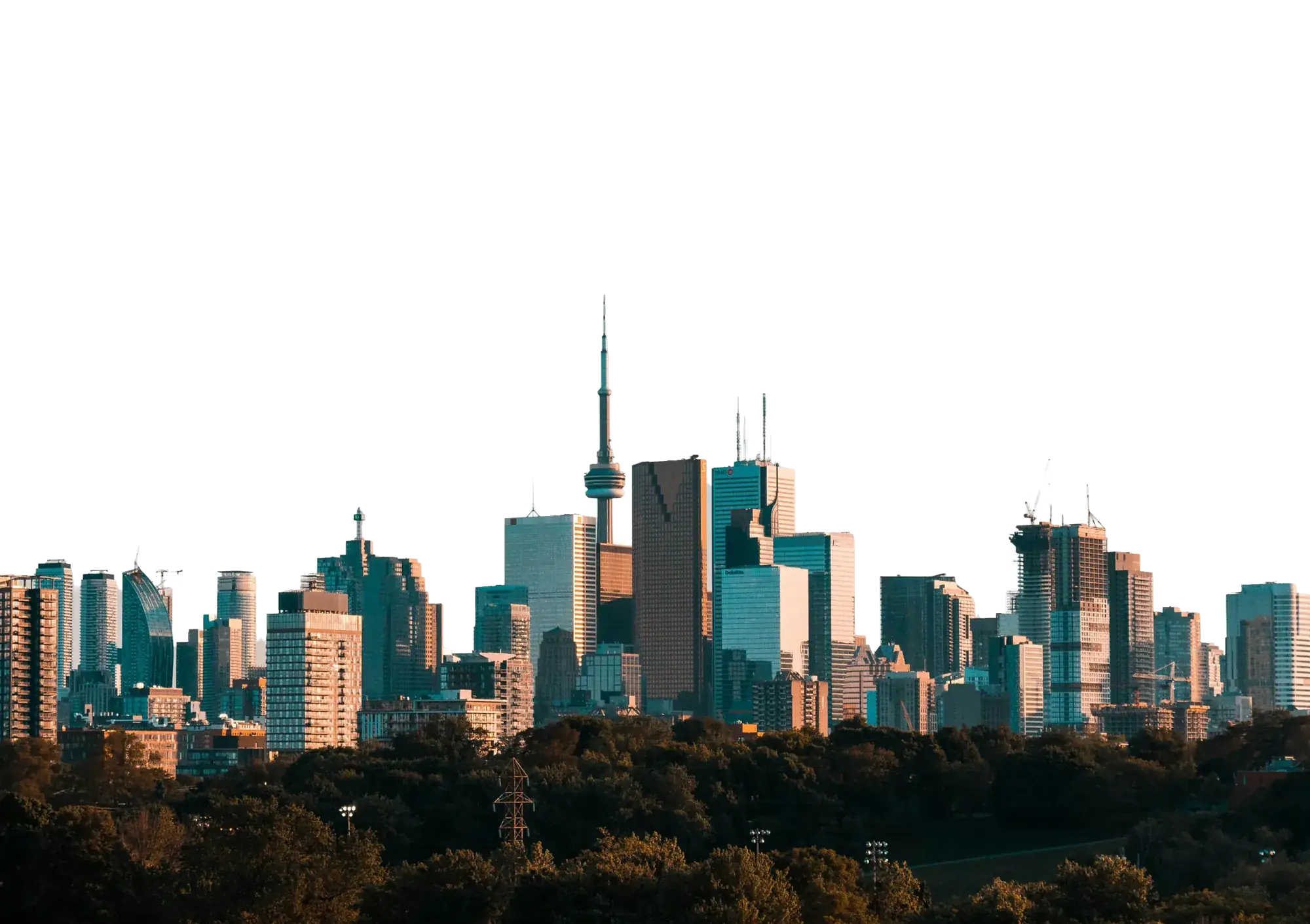 Toronto skyline with the CN Tower